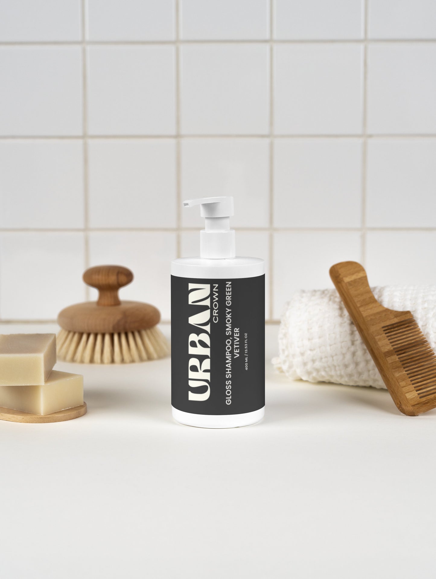 Urban Crown Gloss Shampoo, Smoky Green Vetiver